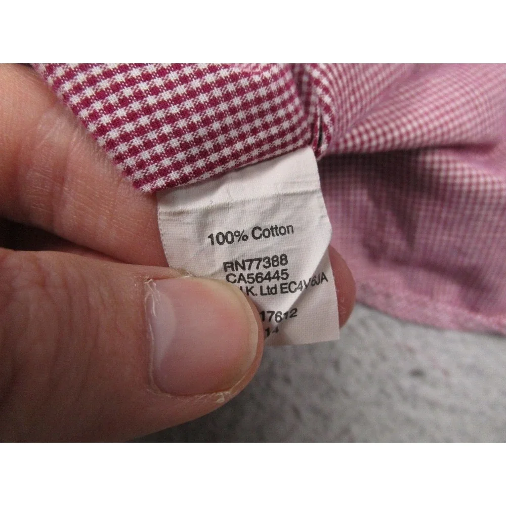 J Crew‎ Shirt Mens XL Red Checked Casual Preppy Button Down Long Sleeve